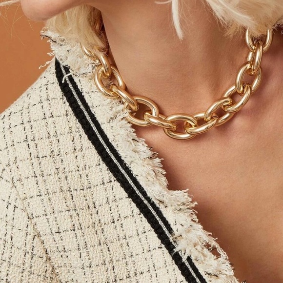 mam262 Jewelry - Chunky Gold Link Chain Necklace